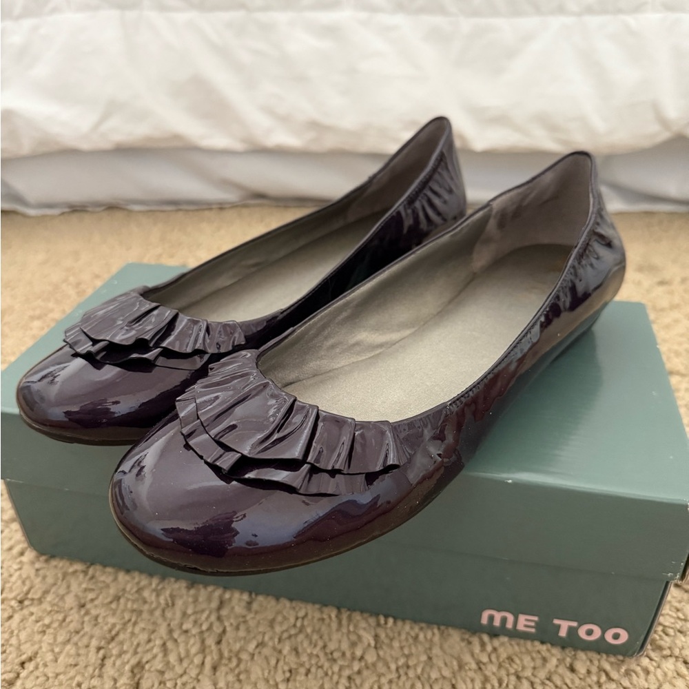 Me Too Purple Flats with Decorative Bow